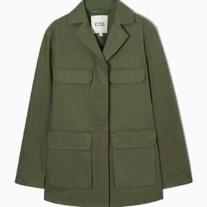 COS, NWT, Twill Utility Jacket Khaki Green
